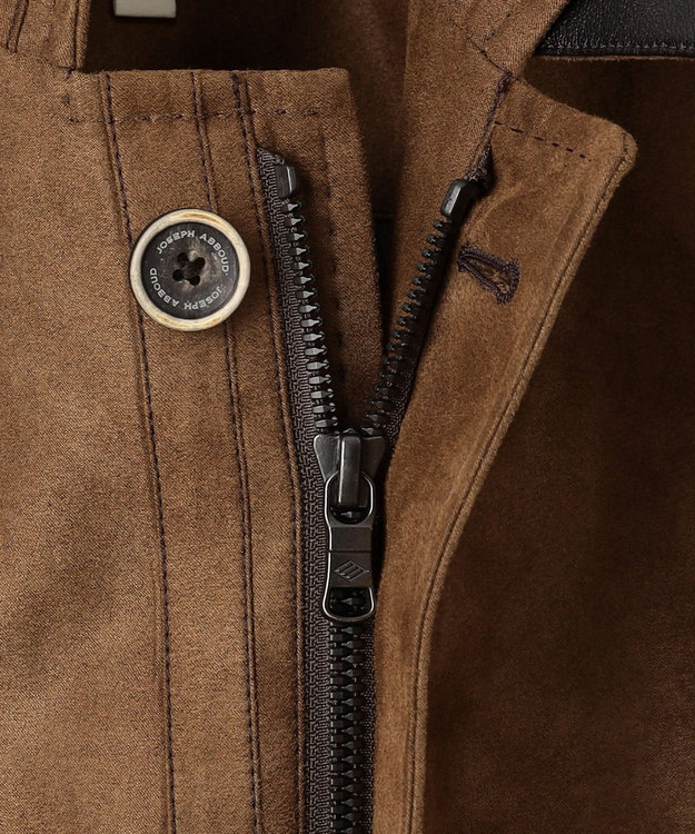 JOSEPH ABBOUD 【キングサイズ・軽量/スウェードタッチ/撥水】ライトスウェード ジャケット キャメル系