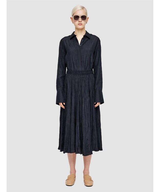 JOSEPH 【洗える】ハボタイ　ナチュラルプリーツスカート Navy