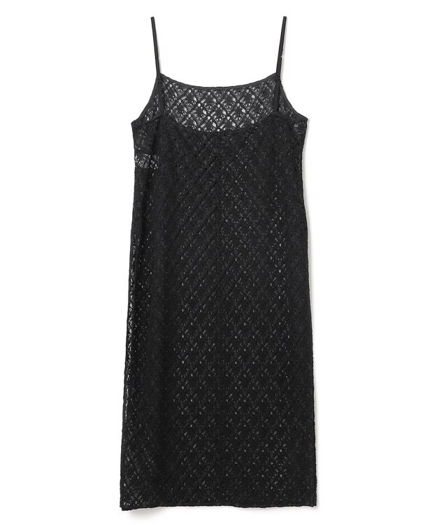 uncrave ジオメトリックレース キャミソールワンピース ブラック