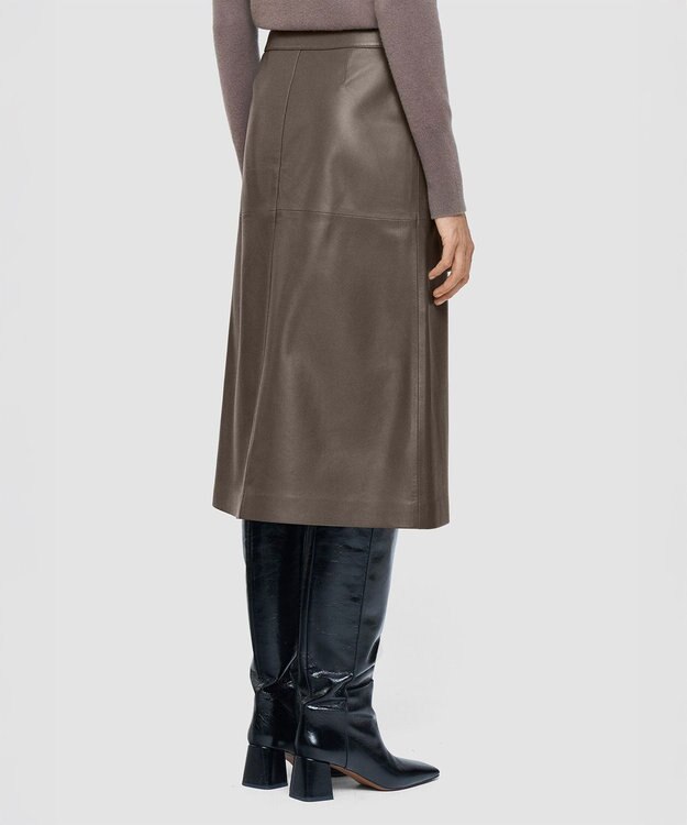 JOSEPH ナッパレザー　スカート Mushroom