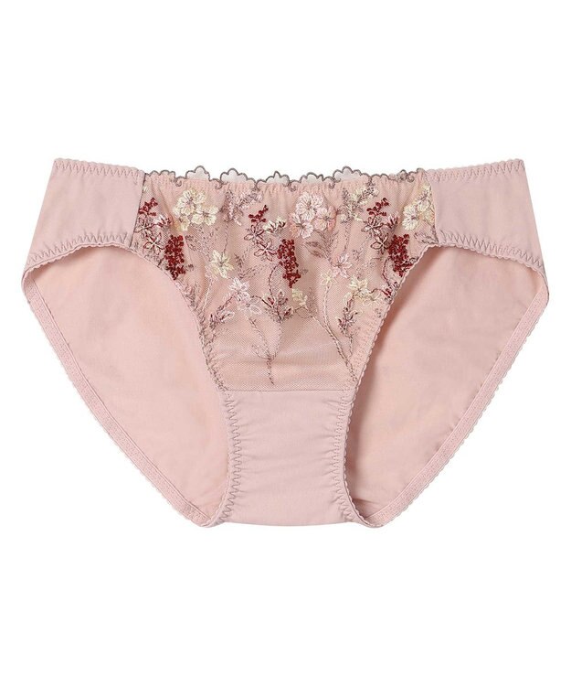 une nana cool ボタニカル柄のレースが華やか　Botanic Garden　ショーツ スモークピンク