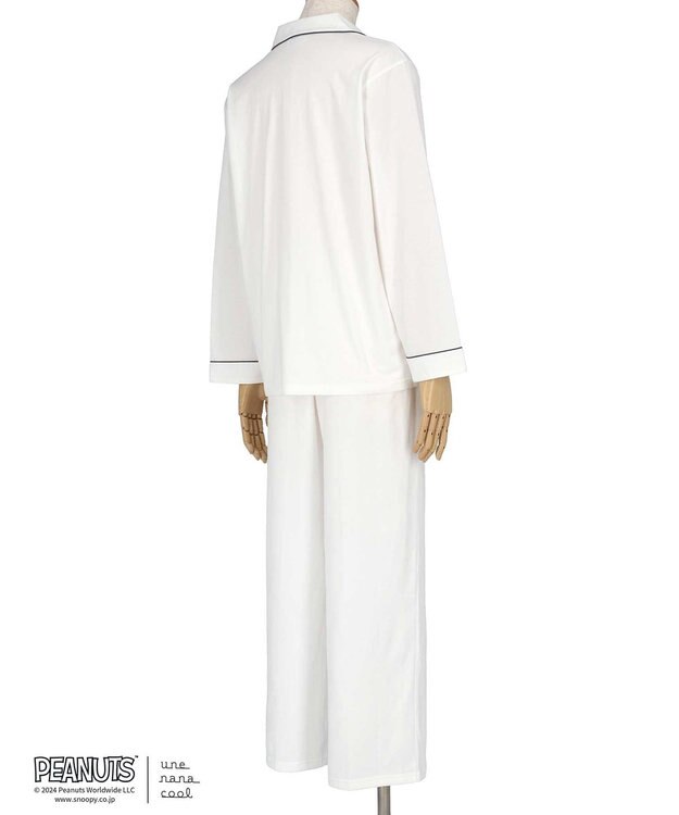 une nana cool MADE WITH PEANUTS 【綿100％】ハイゲージ天竺メンズパジャマ WH