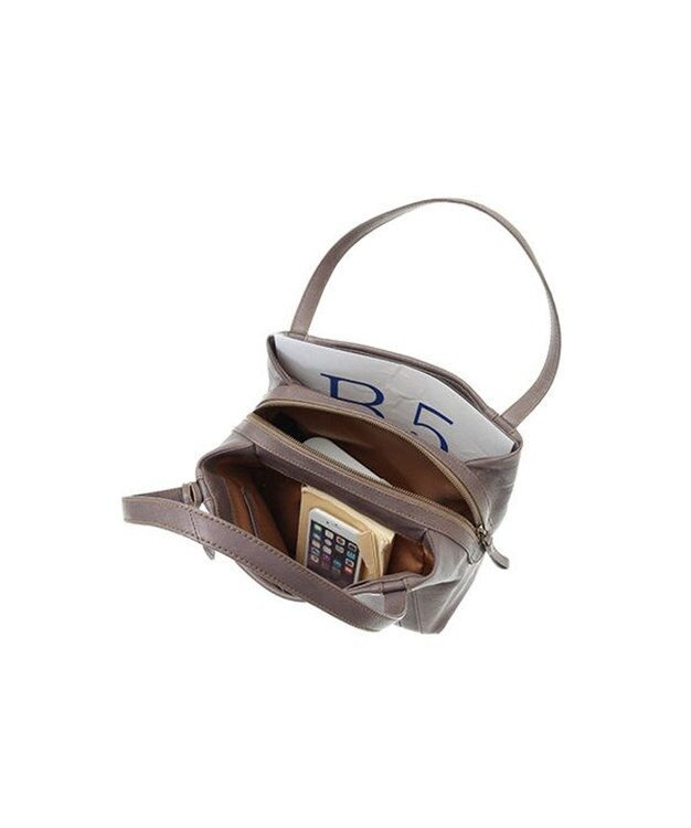 genten ゴートベーシック ミドルトート グレー