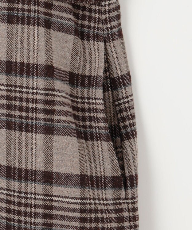 J.PRESS LADIES クラシカル ツイード タータン ジャンパースカート ブラウン系3