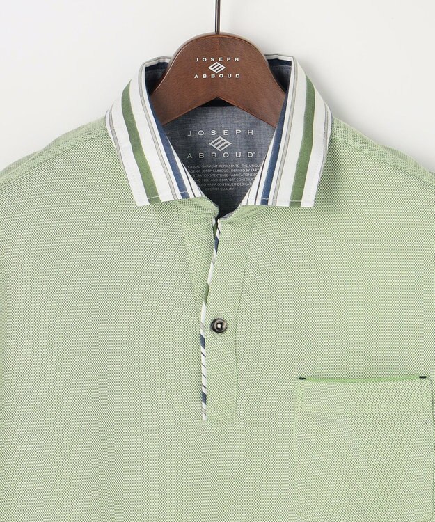 JOSEPH ABBOUD 【愛されて21年！オーガニックコットン使用】ダディ ポロシャツ ライトグリーン系