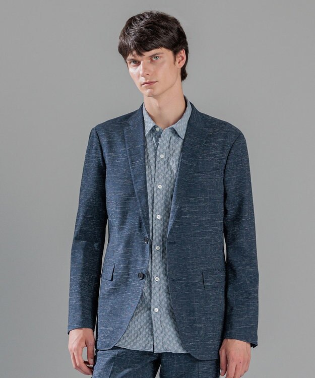 JOSEPH HOMME スムーススラブストレッチ　ジャケット ネイビー系