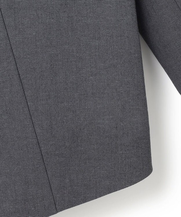 ICB 【接触冷感・UVケア・撥水・洗える】LooseWeave クロップドジャケット チャコール系