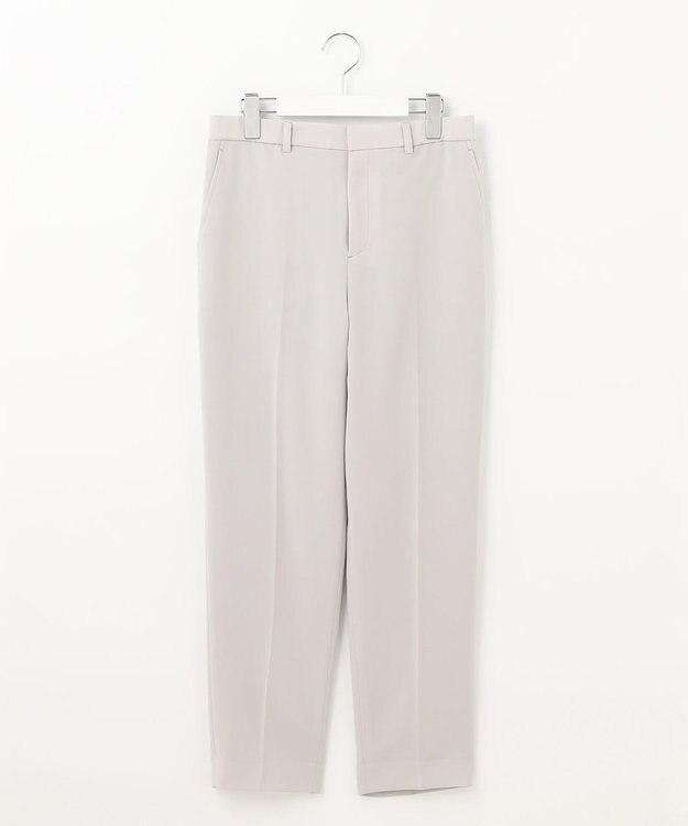 自由区 【洗える】2WAYツイル テーパードパンツ ライトグレー系