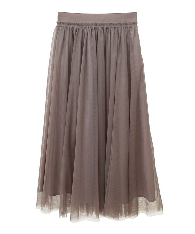 AMERICAN HOLIC チュールギャザースカート Mocha