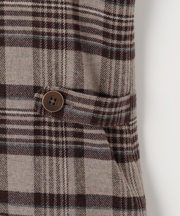 J.PRESS LADIES クラシカル ツイード タータン ジャンパースカート ブラウン系3