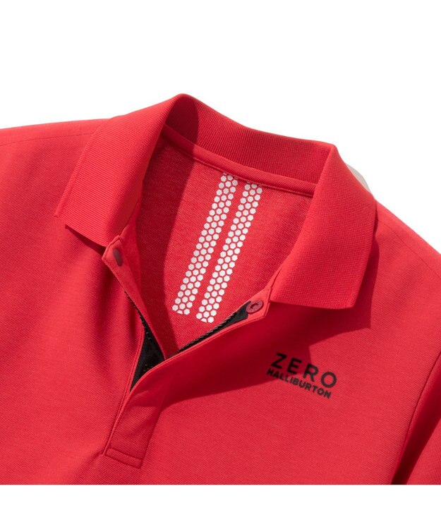 ZERO HALLIBURTON フライフロント 鹿の子 ポロシャツ 82831 W4S1a レディースゴルフ ブラック