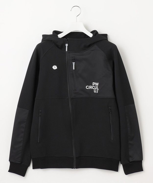 PW CIRCULUS 【MEN】DIMPLE  ジップアップ フーディ ブラック系
