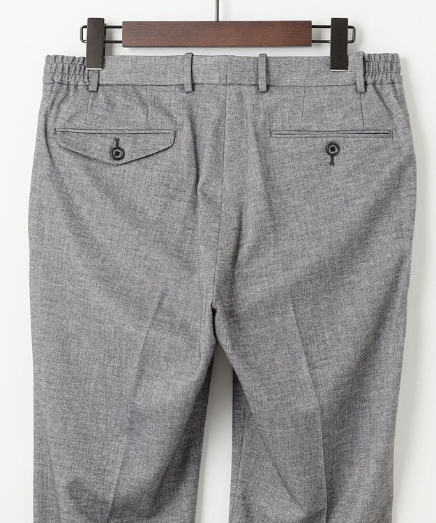 JOSEPH ABBOUD 【ウエストも伸びる！/ストレッチ/弱撥水】フランネルジャージ コンフォートパンツ ライトグレー系