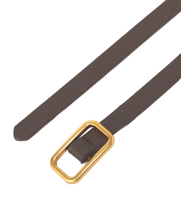 AMERICAN HOLIC ホールレス細ベルト Brown