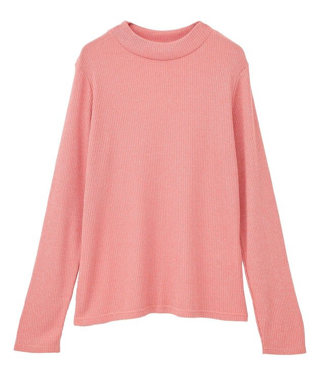 Green Parks ｉｎ　ラメリブハイネックプルオーバー Orange