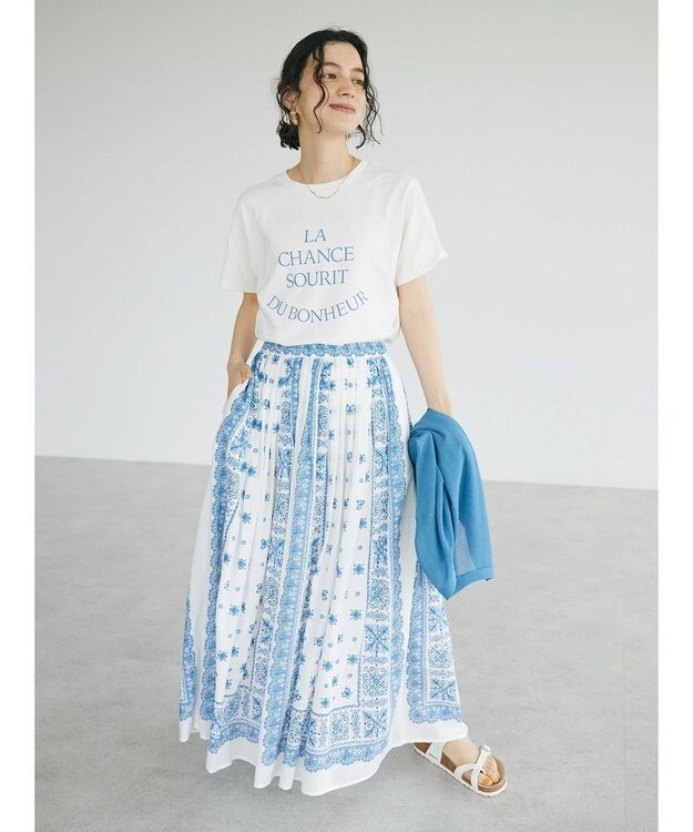 CRAFT STANDARD BOUTIQUE 【ＵＶカット】ＬＡ　ＣＨＡＮＣＥ　ＴＥＥ Off White