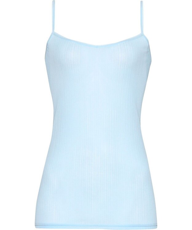 WACOAL インナー 薄くて軽い 綿混リブ素材 抗菌防臭 吸汗速乾性 通気性 夏 キャミソール レディース CLA192 /ワコール サックス