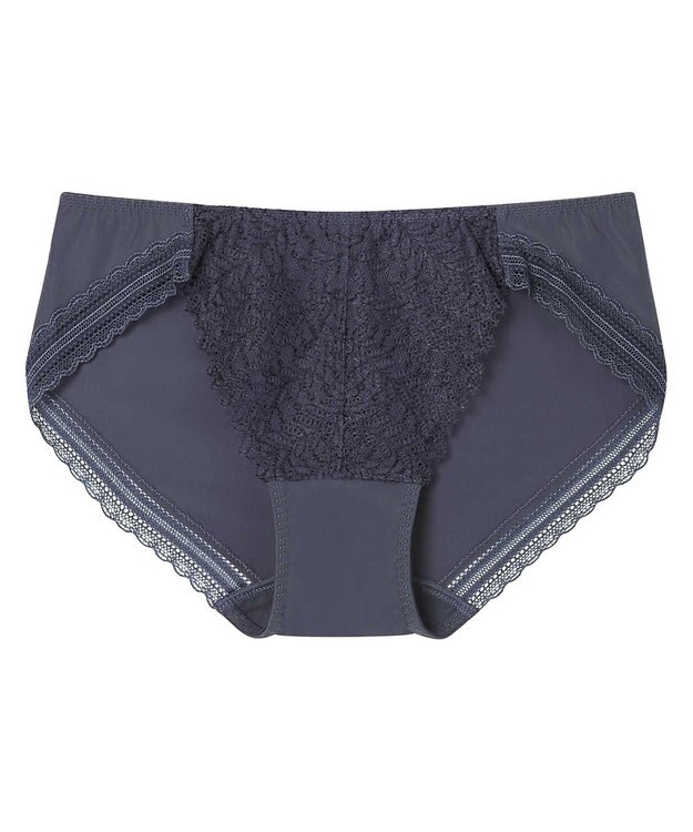 une nana cool 【脇高で背中スムージングブラジャー】さあわたし　レース ダークネイビー