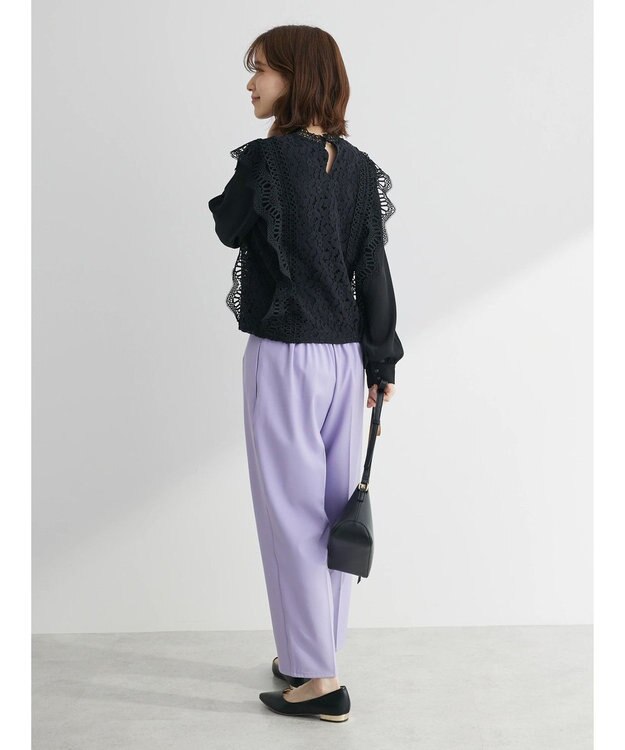 Green Parks アンクル丈／選べる美脚みえパンツ Lavender