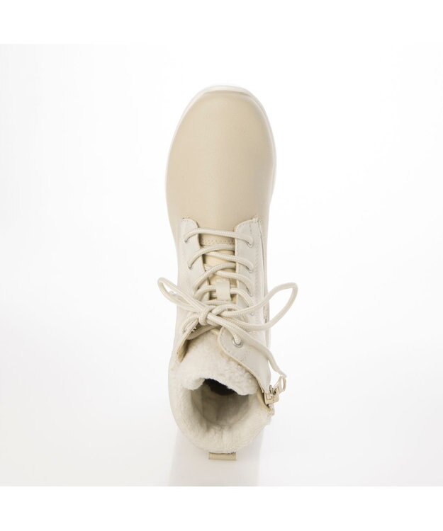 ing <ing>【レイン・スノー対応】レースアップスニーカーブーツ アイボリー
