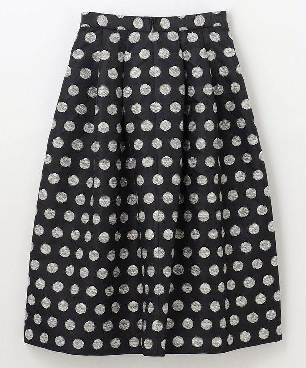 GRACE CONTINENTAL ラメドットジャガードスカート ブラック