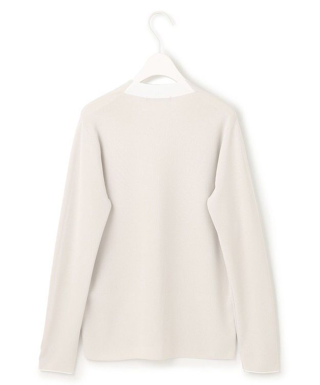 ICB 【洗える】 シンセティックフルニードル Vネックプルオーバー トープ系