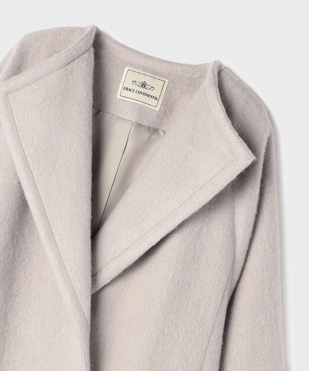 GRACE CONTINENTAL シャギードルマンコート グレー