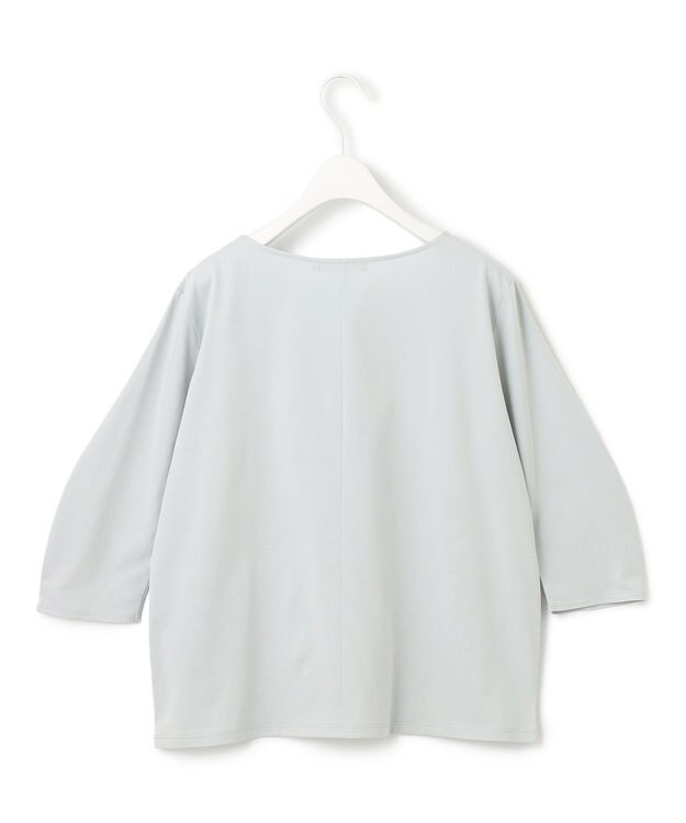 ICB 【接触冷感・UVケア・洗える】 コンフォートプレーティング クレセントスリーブカットソー アイスグレー系