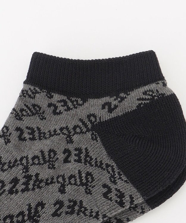 23区GOLF 【MEN】足元に華やかさを添える レジメロゴアンクル ソックス ギフトにもおすすめの一足 ブラック系5