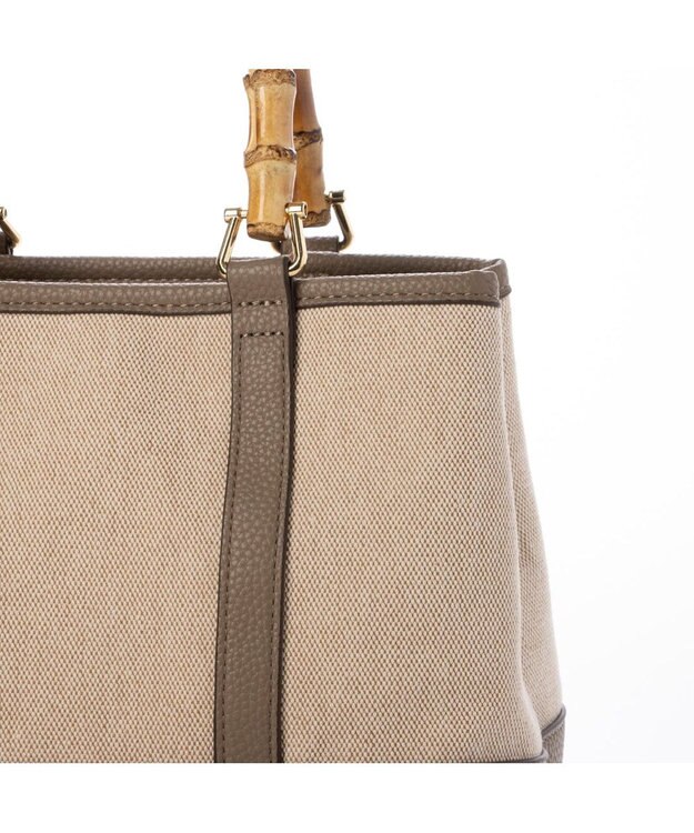 UNBILLION カシュカシュ cachecache / バンブーハンドルエルガリー2wayトート オーク