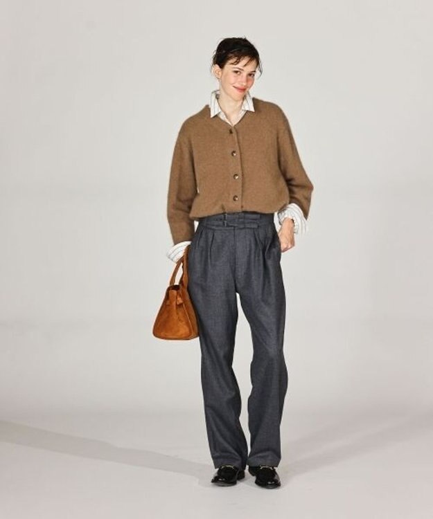 LENO SAXONY GURKHA TROUSERS 《UNISEX》サキソニーグルカパンツ HEATHER GRAY