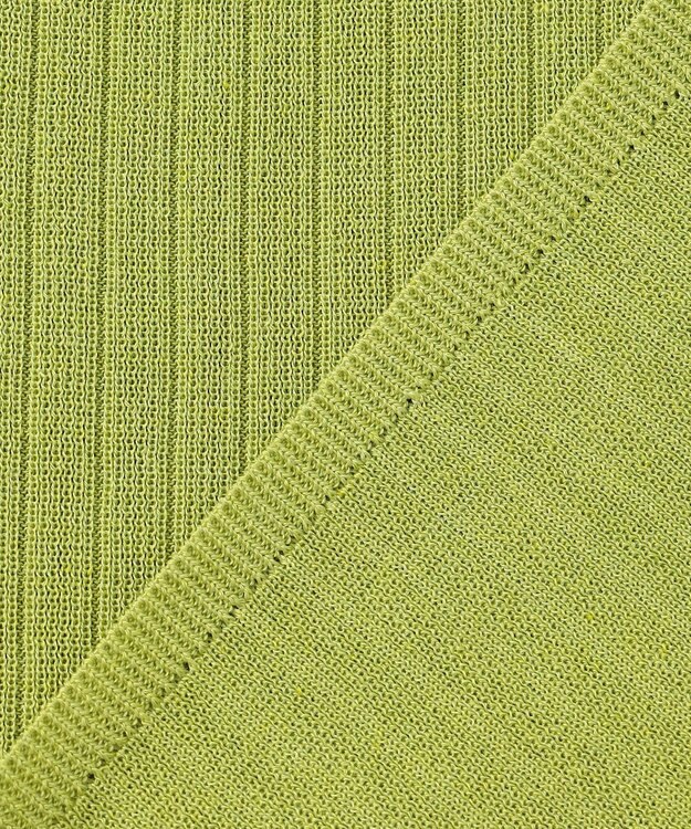 自由区 L 【アンサンブル対応】シアーシルクミックスニット プルオーバー ライトグリーン