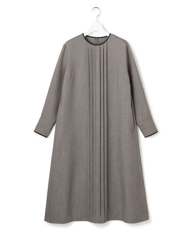 ICB L 【WEB限定】ツイードタックワンピース ブラウン系