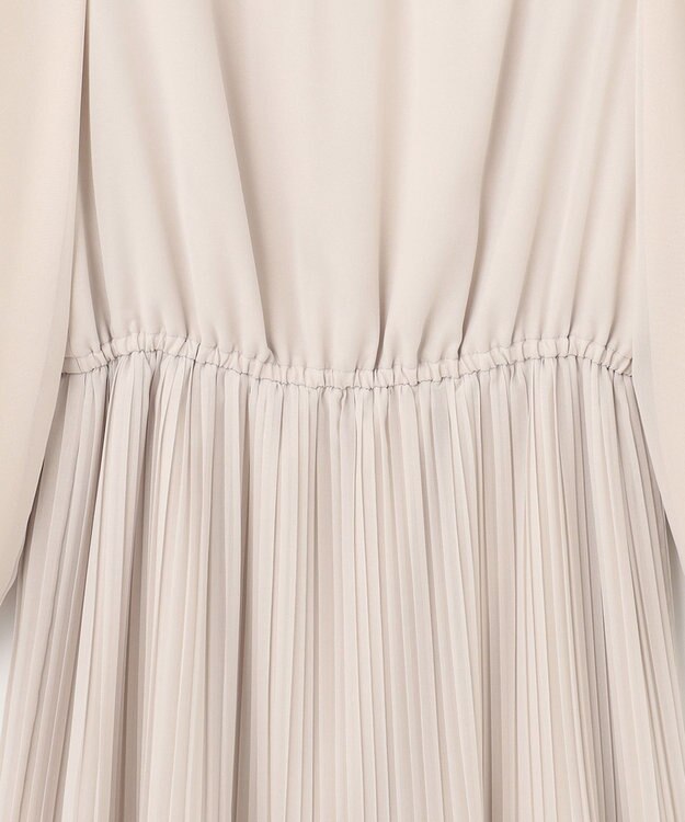 ANY SIS 【洗える】フェミニンプリーツ ワンピース ベージュ