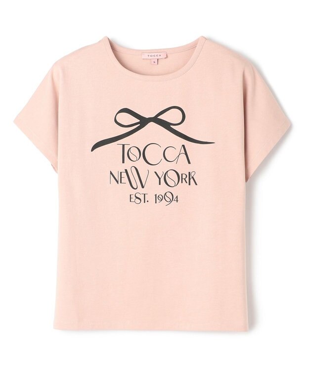 TOCCA 【接触冷感・UV90%以上カット・洗える】DANCING RIBBON Tシャツ ピンク系