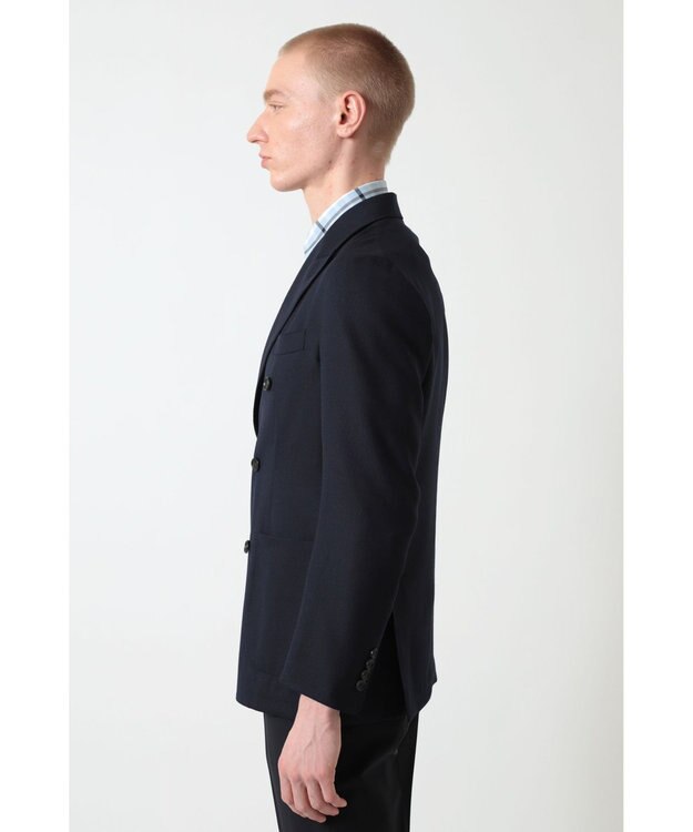 DAKS ウールダブルブレストブレザー ラベンダー