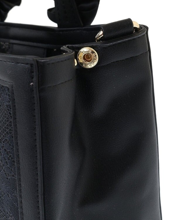 Maison de FLEUR メッシュレース2Wayトートバッグ Black