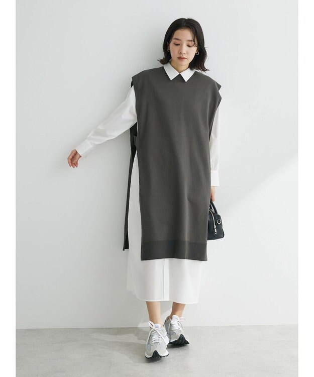 Green Parks アソートシャツワンピース Off White