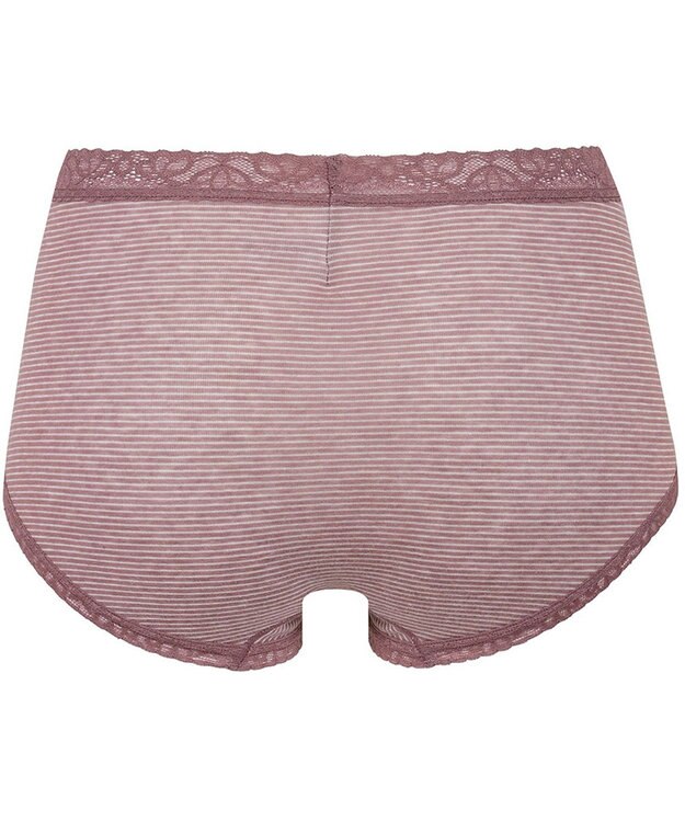 Wing ショーツ 綿混素材(身生地) やさしい肌あたり ここちよいフィット感 【デイリーフィット やわらかコットン】 はきこみ丈ふかめ EC3500 ウイング／ワコール エンジ