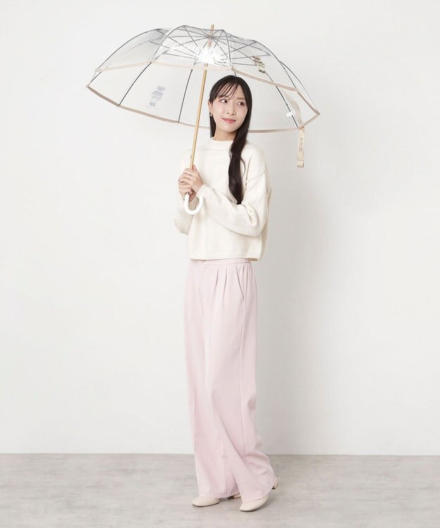 MOONBAT POLO RALPH LAUREN（ポロ ラルフローレン) ビニール傘 TPU×SEASONAL BEAR 雨傘 長傘 ベージュ