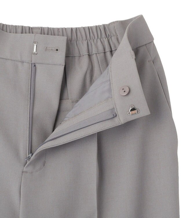 Green Parks きれシルストレートワイドパンツ Gray