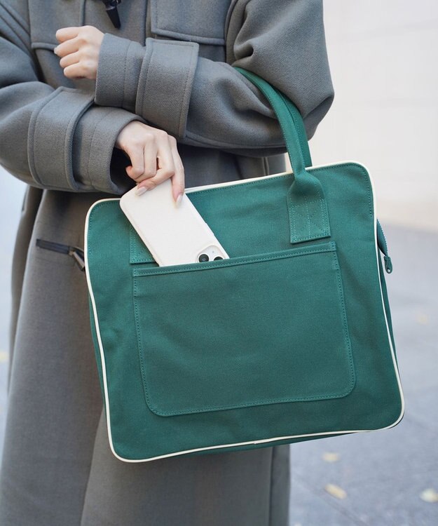 YUSHI ARLE - TOTEBAG 帆布トートバッグ グリーン