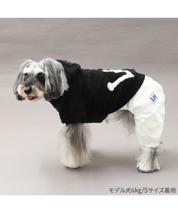 PET PARADISE Lee ボア フリース パーカー 《ブラック》 小型犬 ブラック