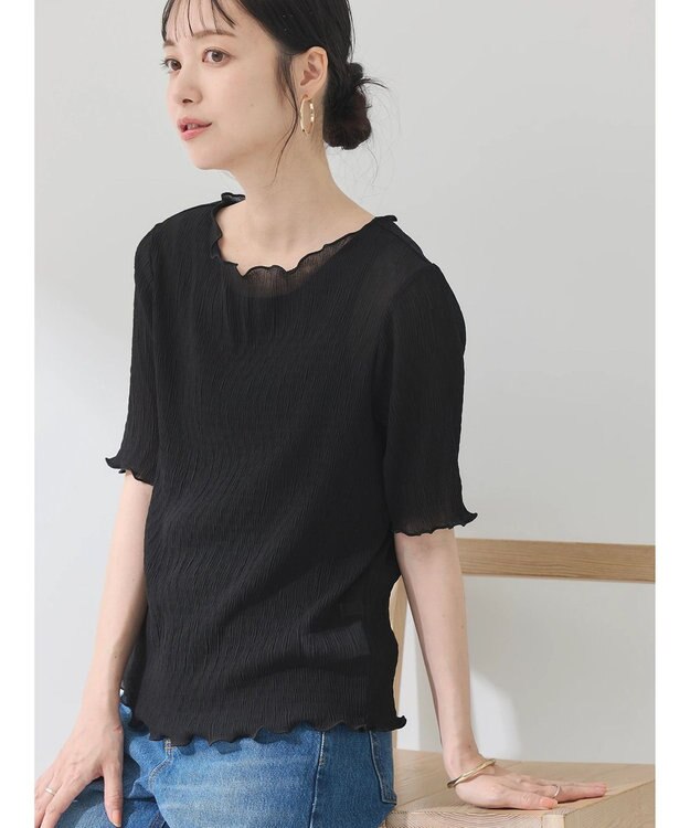 earth music&ecology シアープルオーバー Black