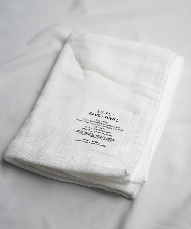 SHINTO TOWEL 【2.5-PLY GAUZE】バスタオル　ホワイト　Mサイズ White