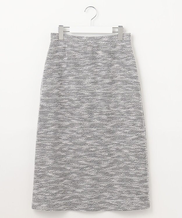 自由区 L カラミツイード スカート ライトグレー系