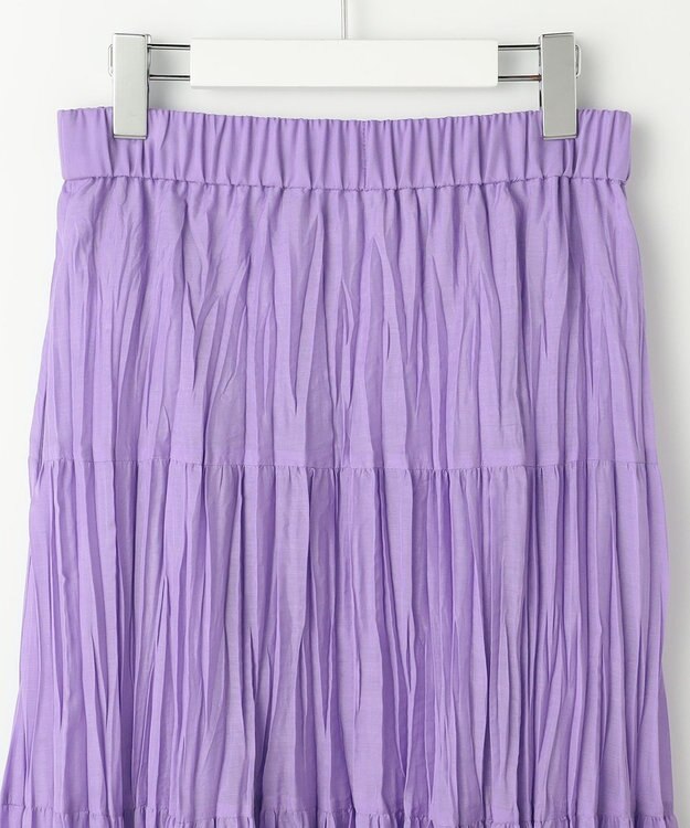 自由区 L 【17号サイズまで展開・昨年ご好評！最新デザイン】ハンドワッシャー スカート ラベンダー