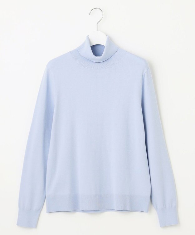 J.PRESS LADIES L 【ご好評につき新色追加！・WEB限定カラーあり・洗える】PRINCE タートルネック ニット サックスブルー系