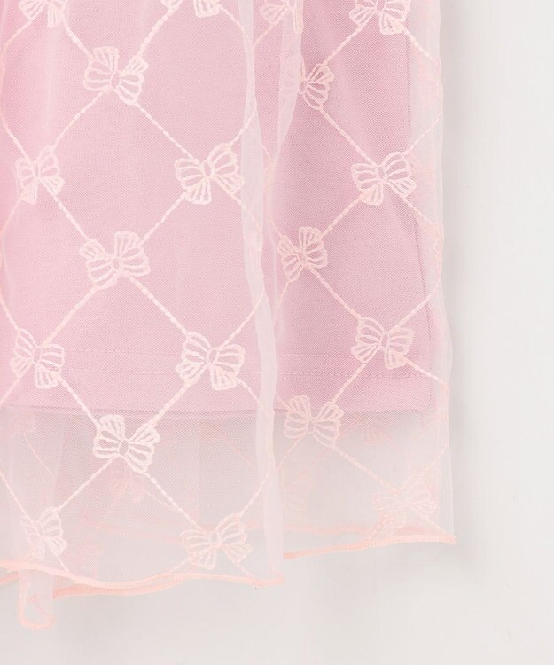 ANY KIDS チュールキャミソール付き ワンピース ピンク