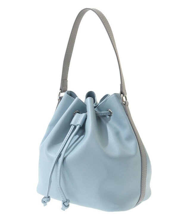 earth music&ecology バイカラーハンドルドロストバッグ Blue